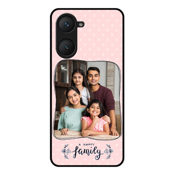 Vivo Y28e 5G Custom Glass Phone Case - Family With Dots Design