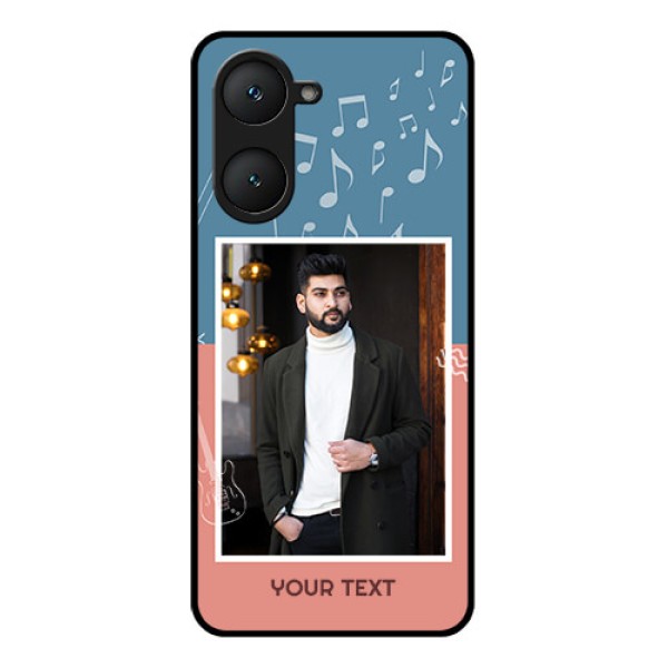 Vivo Y28e 5G Custom Glass Phone Case - With Color Musical Note Design Vivo Y28e 5G Custom Glass Phone Case - With Color Musical Note Design