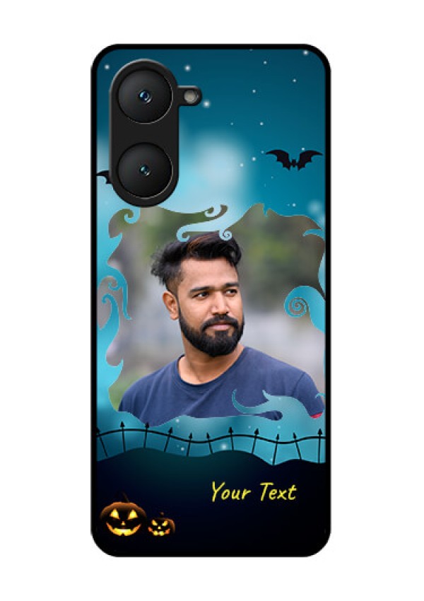 Vivo Y28e 5G Custom Glass Phone Case - Halloween Frame Design