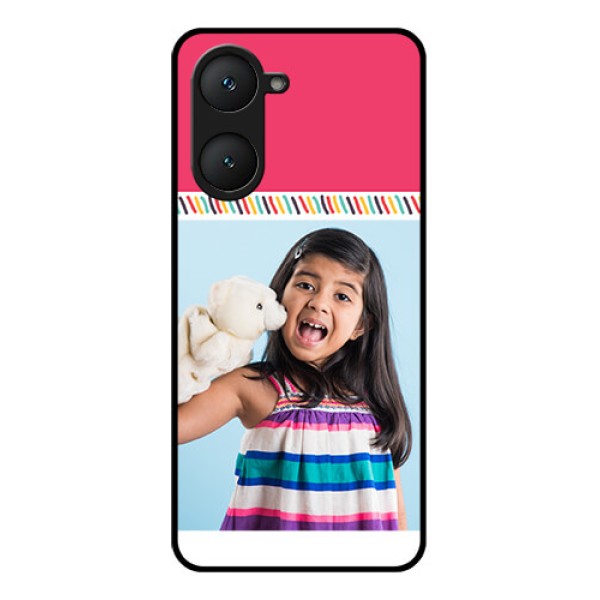 Vivo Y28e 5G Custom Glass Phone Case - Line Art Design