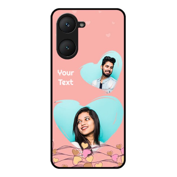 Vivo Y28e 5G Custom Glass Phone Case - Love Doodle Design