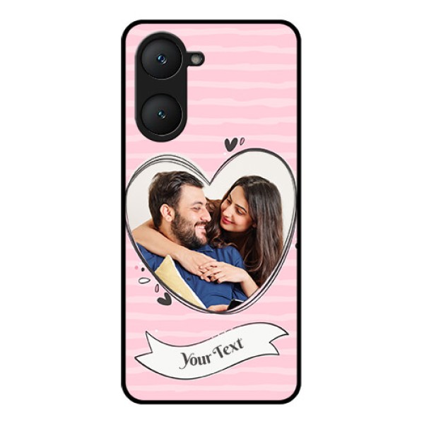 Vivo Y28e 5G Custom Glass Phone Case - Vintage Heart Design