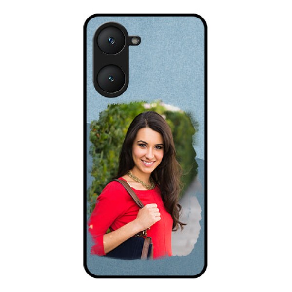 Vivo Y28e 5G Custom Glass Phone Case - Grunge Line Art Design