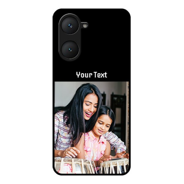 Vivo Y28e 5G Custom Glass Phone Case - Photo With Name Design