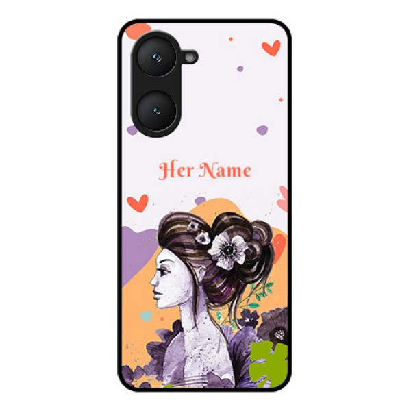Vivo Y28e 5G Custom Glass Phone Case - Woman And Nature Design