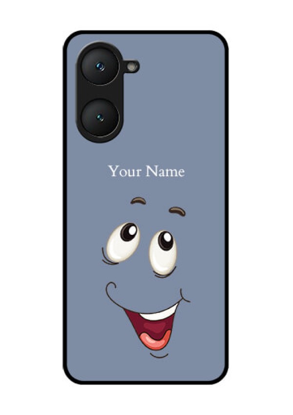 Vivo Y28e 5G Custom Glass Phone Case - Laughing Cartoon Face Design