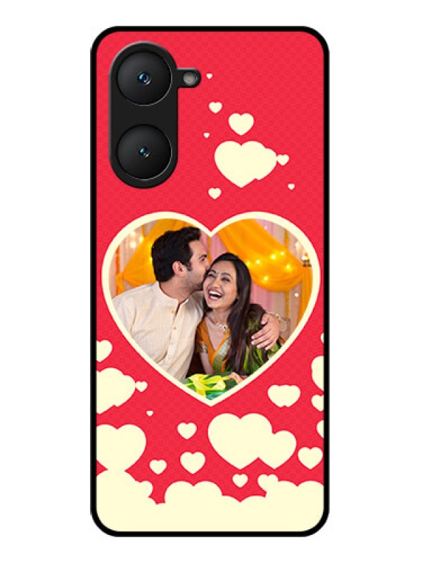 Custom Vivo Y28s 5G Custom Glass Phone Case - Love Symbols Phone Cover Design