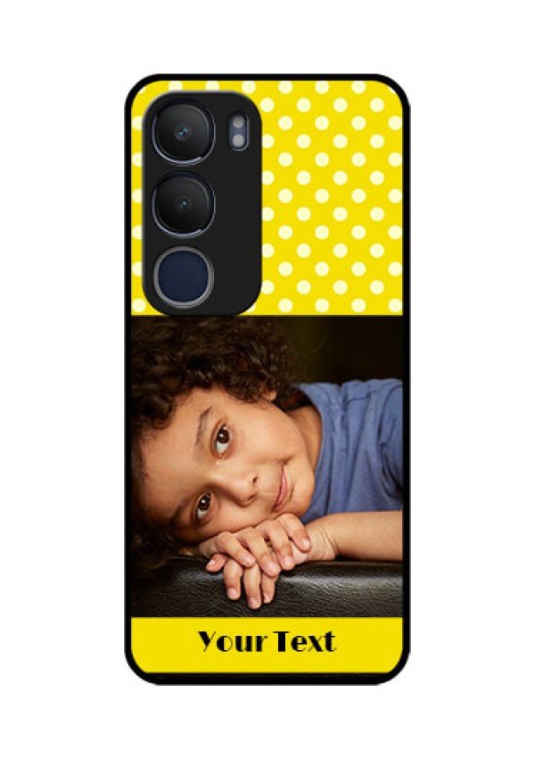 Vivo Y29 5G Custom Glass Phone CaseBright Yellow Case Design
