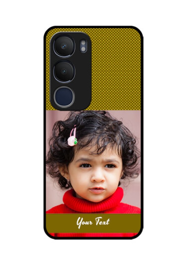 Vivo Y29 5G Custom Glass Phone CaseSimple Green Color Design
