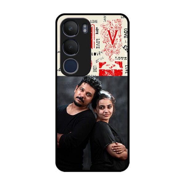 Vivo Y29 5G Custom Glass Phone CaseTrendy Love Design Case