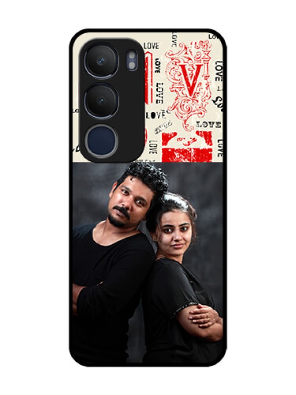 Custom Vivo Y29 5G Custom Glass Phone CaseTrendy Love Design Case