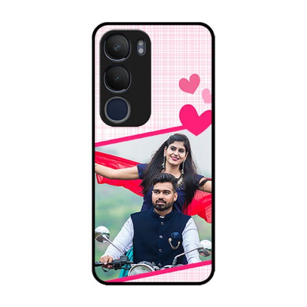 Vivo Y29 5G Custom Glass Phone CaseLove Shape Heart Design