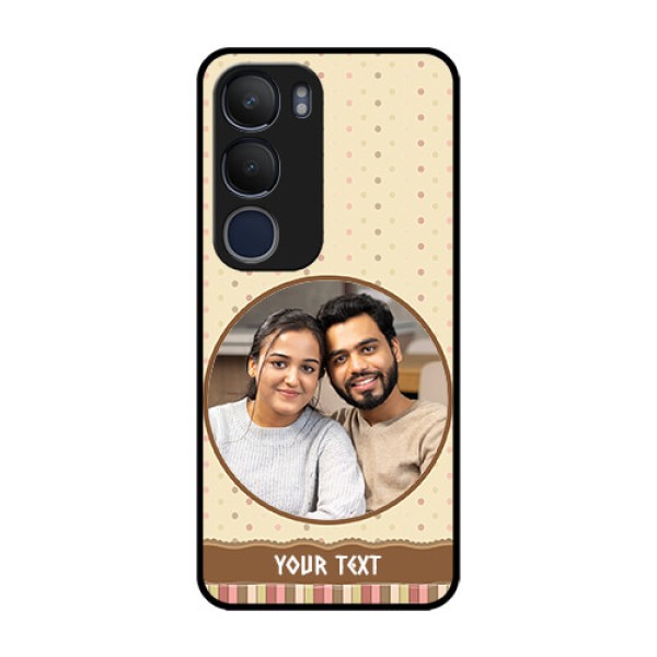 Vivo Y29 5G Custom Glass Phone CaseBrown Dotted Mobile Case Design Vivo Y29 5G Custom Glass Phone CaseBrown Dotted Mobile Case Design