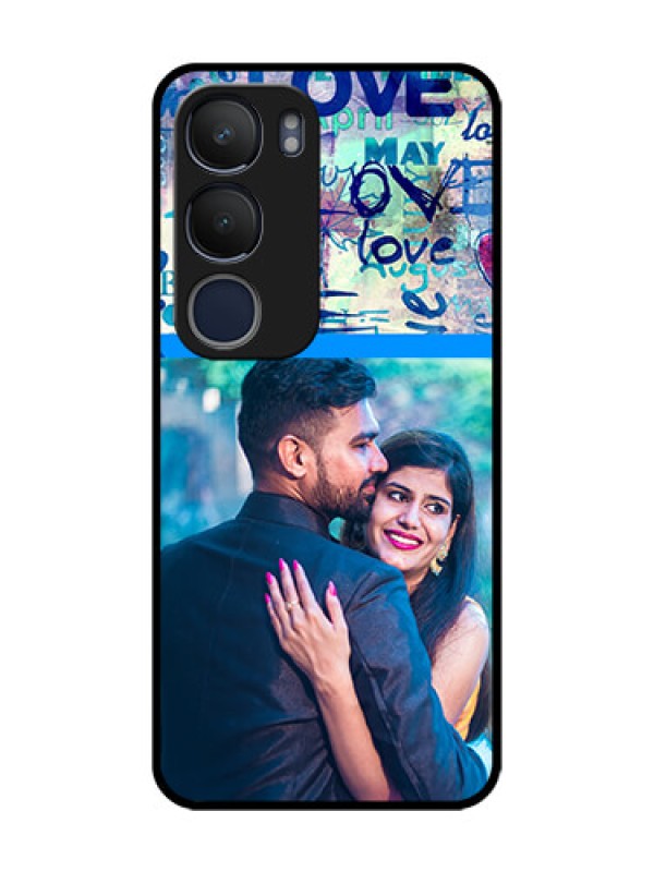 Custom Vivo Y29 5G Custom Glass Phone CaseColorful Love Design