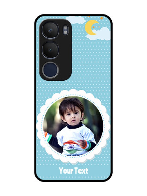 Custom Vivo Y29 5G Custom Glass Phone CaseViolet Pattern Design