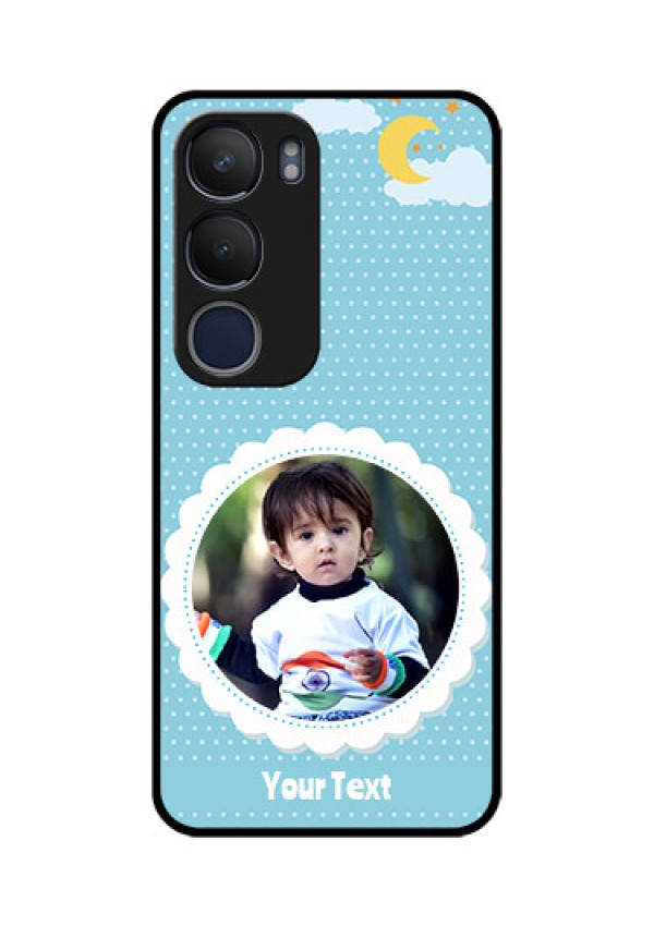 Vivo Y29 5G Custom Glass Phone CaseViolet Pattern Design