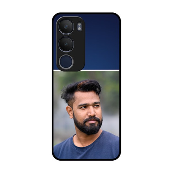 Vivo Y29 5G Custom Glass Phone CaseSimple Royal Blue Design Vivo Y29 5G Custom Glass Phone CaseSimple Royal Blue Design