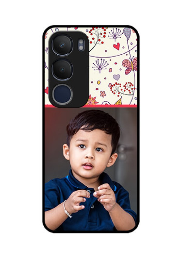 Vivo Y29 5G Custom Glass Phone CasePremium Floral Design