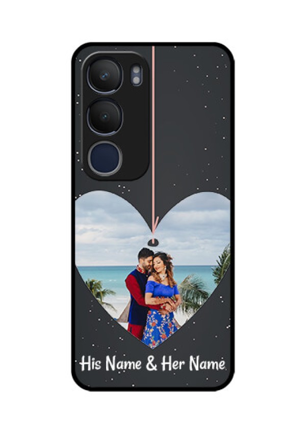 Vivo Y29 5G Custom Glass Phone CaseHanging Heart Design
