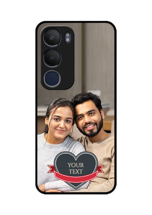 Vivo Y29 5G Custom Glass Phone CaseJust Married Couple Design