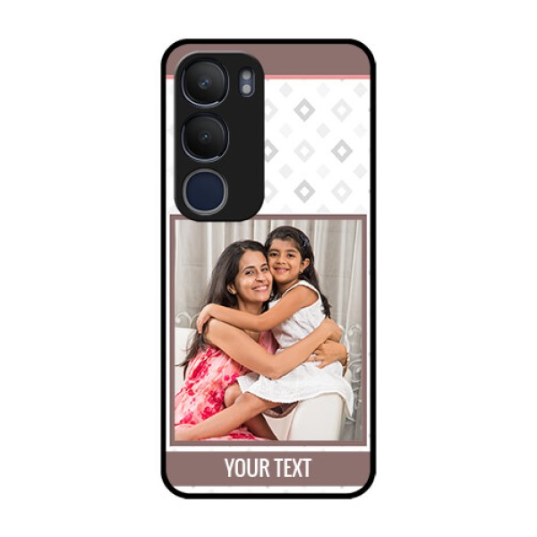 Vivo Y29 5G Custom Glass Phone CaseSimple Diamond Design