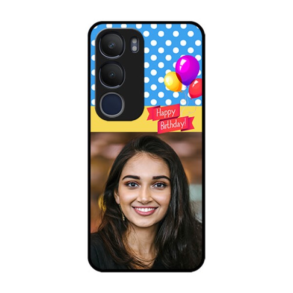 Vivo Y29 5G Custom Glass Phone CaseHappy Birthday Design