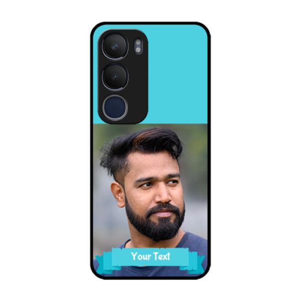 Vivo Y29 5G Custom Glass Phone CaseBlue Color Design