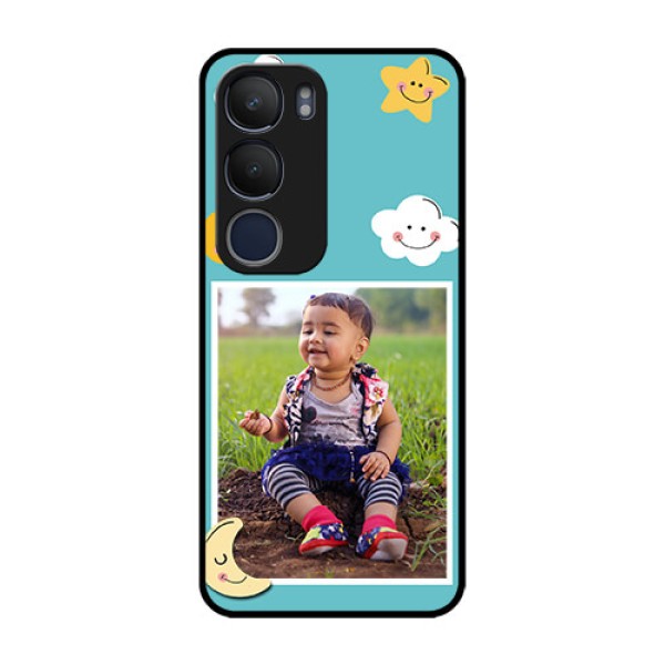 Vivo Y29 5G Custom Glass Phone CaseSmiley Kids Stars Design Vivo Y29 5G Custom Glass Phone CaseSmiley Kids Stars Design