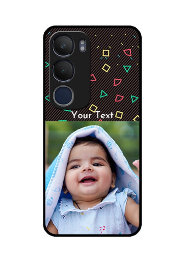 Vivo Y29 5G Custom Glass Phone CaseWith Confetti Birthday Design