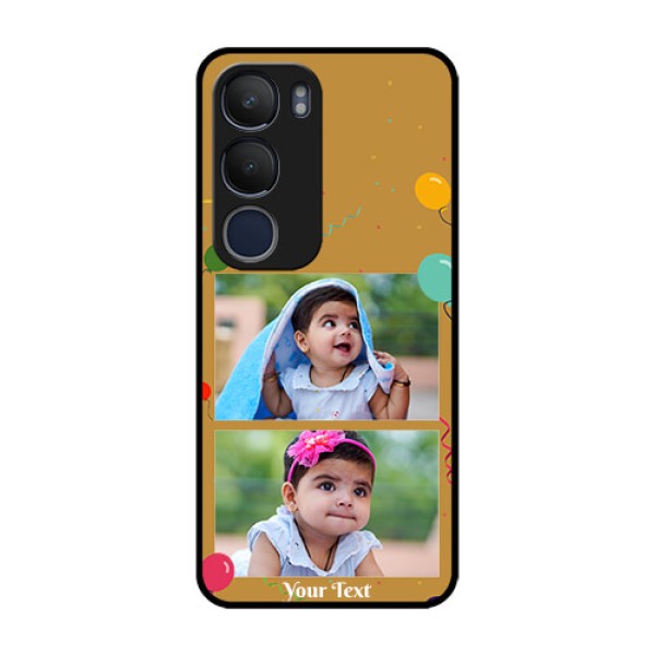 Vivo Y29 5G Custom Glass Phone CaseImage Holder With Birthday Celebrations Design
