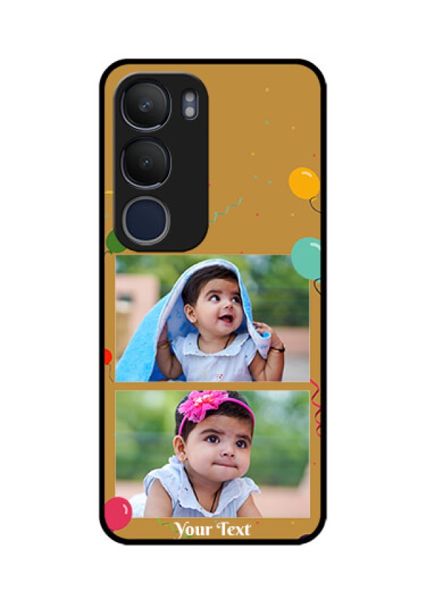 Vivo Y29 5G Custom Glass Phone CaseImage Holder With Birthday Celebrations Design