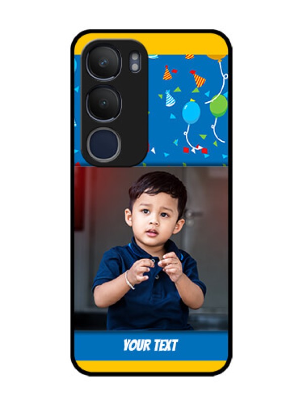 Custom Vivo Y29 5G Custom Glass Phone CaseBirthday Wishes Design