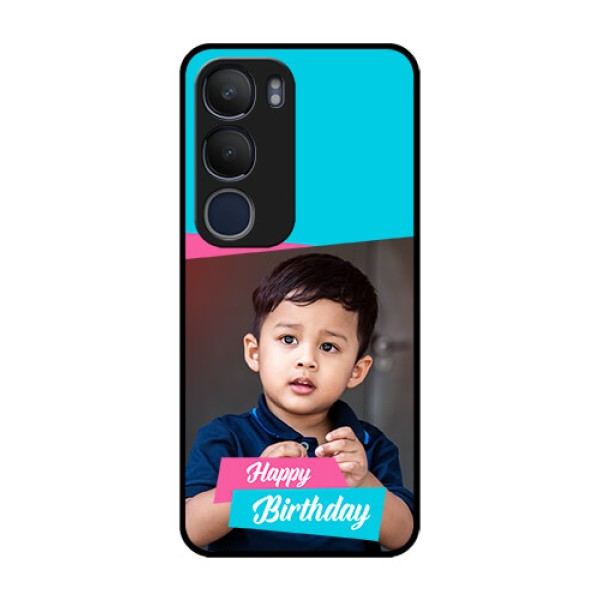Vivo Y29 5G Custom Glass Phone CaseImage Holder With 2 Color Design