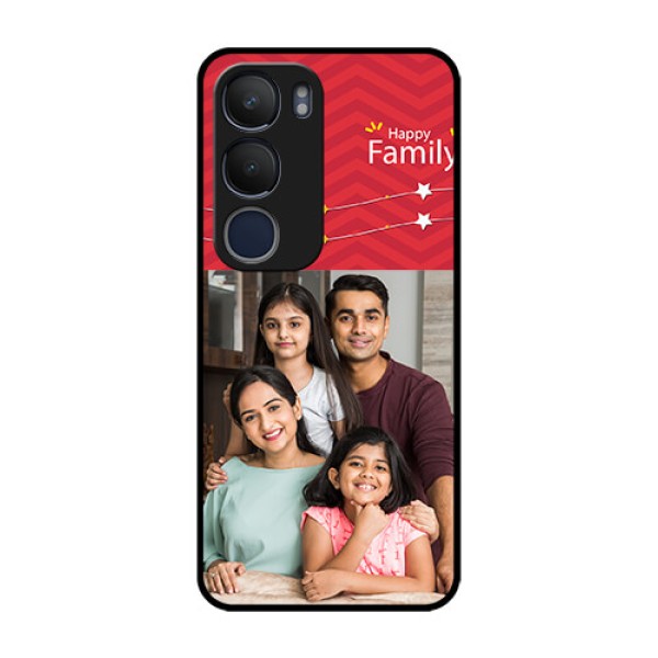 Vivo Y29 5G Custom Glass Phone CaseHappy Family Design