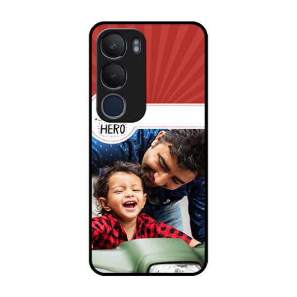 Vivo Y29 5G Custom Glass Phone CaseMy Dad Hero Design