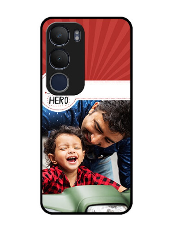 Custom Vivo Y29 5G Custom Glass Phone CaseMy Dad Hero Design