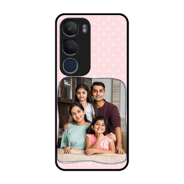 Vivo Y29 5G Custom Glass Phone CaseFamily With Dots Design