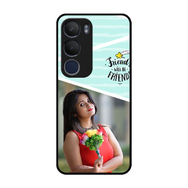 Vivo Y29 5G Custom Glass Phone CaseFriends Picture Icon Design