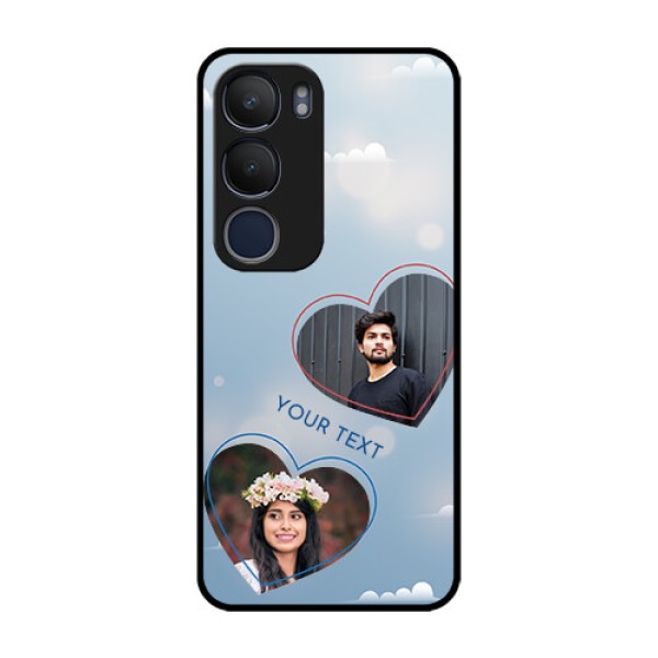 Vivo Y29 5G Custom Glass Phone CaseBlue Color Couple Design
