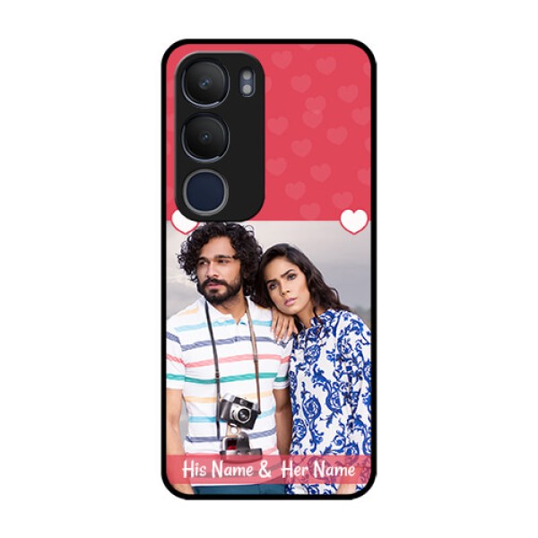 Vivo Y29 5G Custom Glass Phone CaseSimple Love Design