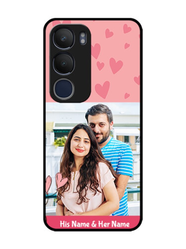 Custom Vivo Y29 5G Custom Glass Phone CaseLove Design Peach Color