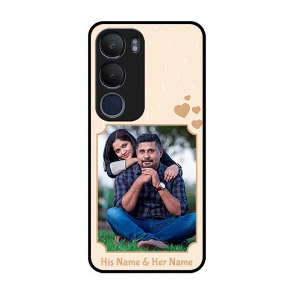 Vivo Y29 5G Custom Glass Phone CaseWith Confetti Love Design