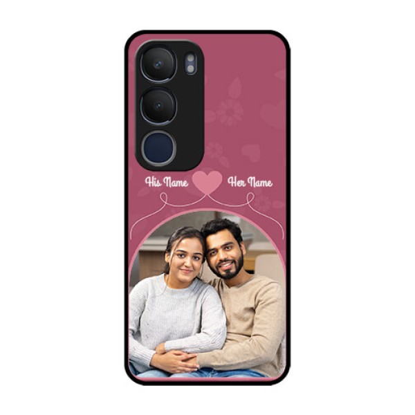 Vivo Y29 5G Custom Glass Phone CaseLove Floral Design