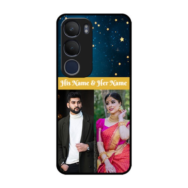 Vivo Y29 5G Custom Glass Phone CaseGalaxy Stars Backdrop Design