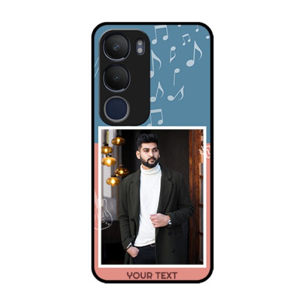 Vivo Y29 5G Custom Glass Phone CaseWith Color Musical Note Design Vivo Y29 5G Custom Glass Phone CaseWith Color Musical Note Design