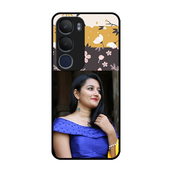 Vivo Y29 5G Custom Glass Phone CaseStylish Floral Design Vivo Y29 5G Custom Glass Phone CaseStylish Floral Design