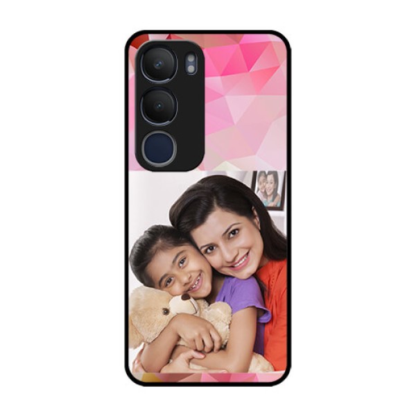 Vivo Y29 5G Custom Glass Phone CaseAbstract Triangle Design