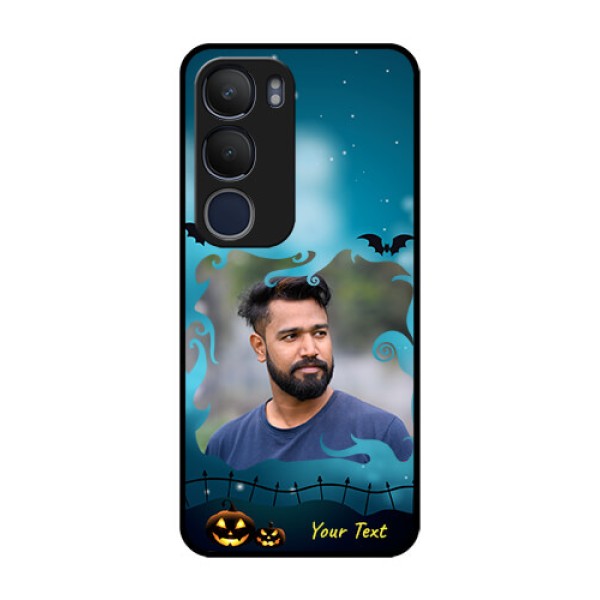 Vivo Y29 5G Custom Glass Phone CaseHalloween Frame Design