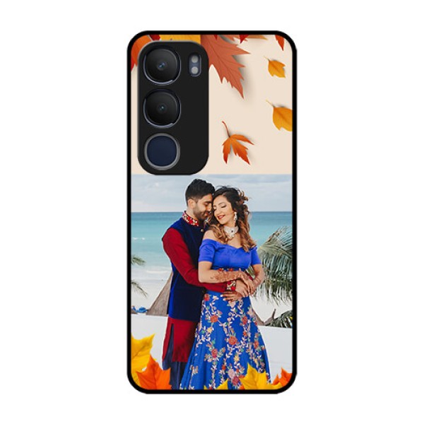 Vivo Y29 5G Custom Glass Phone CaseAutumn Maple Leaves Design Vivo Y29 5G Custom Glass Phone CaseAutumn Maple Leaves Design