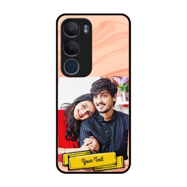 Vivo Y29 5G Custom Glass Phone CaseMarble Texture Design